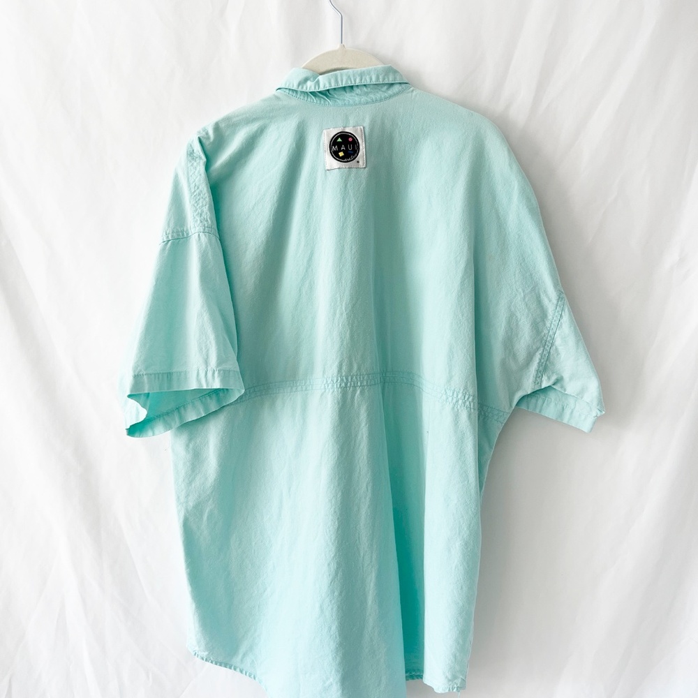 maui and sons 80s shirt surfer skater button-down medium - Picture 5 of 6